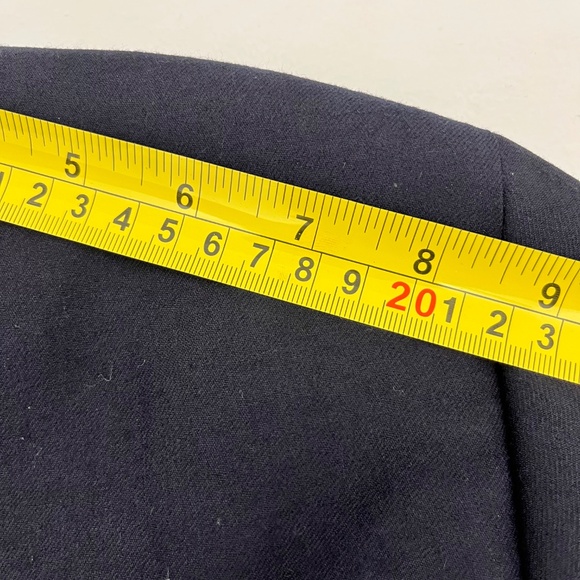 Tasso Elba Mens 42R Single Breasted Blazer Navy Blue Wool Notch Lapel Two-Button - Picture 15 of 16